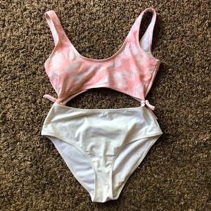 One piece cut out swimsuit